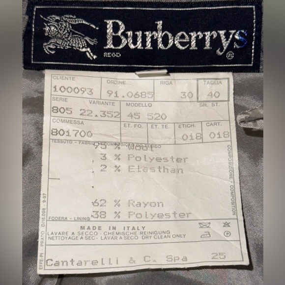 BURBERRY vintage Gray Women's pencil Skirt. Made in Italy!  Size I 40/US 4 VGUC - Picture 9 of 13